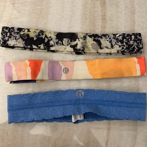 3 lululemon runner headbands